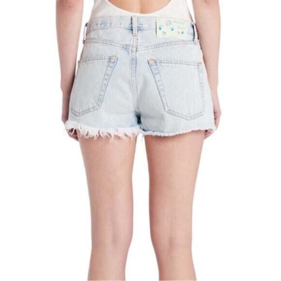 Off-White Frayed Hem Bleach shorts blue no color - 27 - Picture 2 of 15